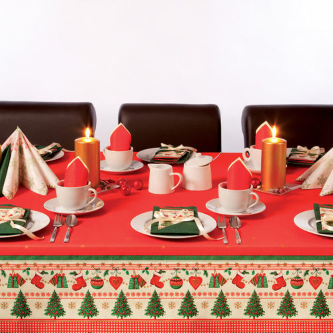 Paper Table Cover, Traditional Christmas 118x490cm image 1